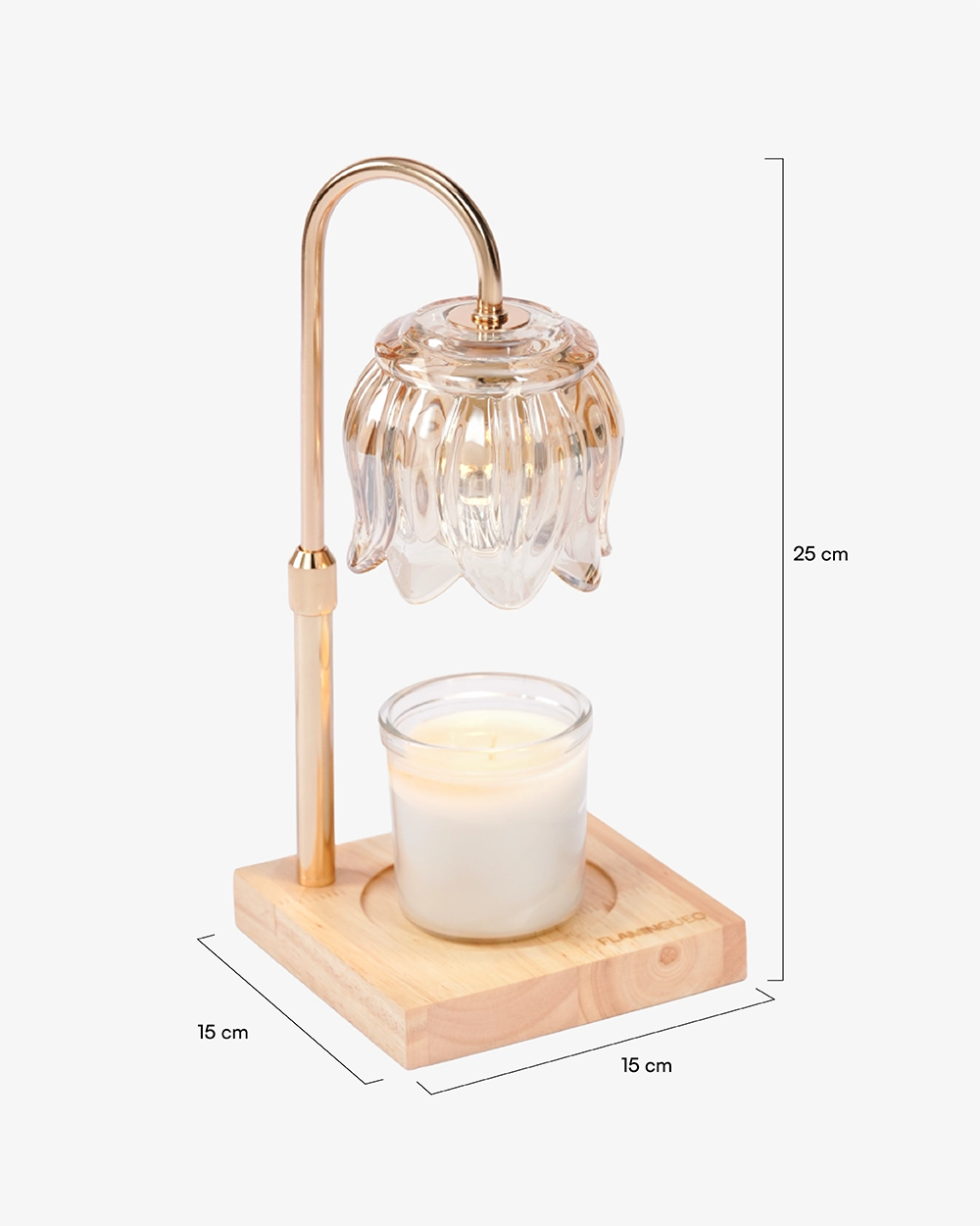 Dimensioni del prodotto Lampada Scaldacandela - BLOOM