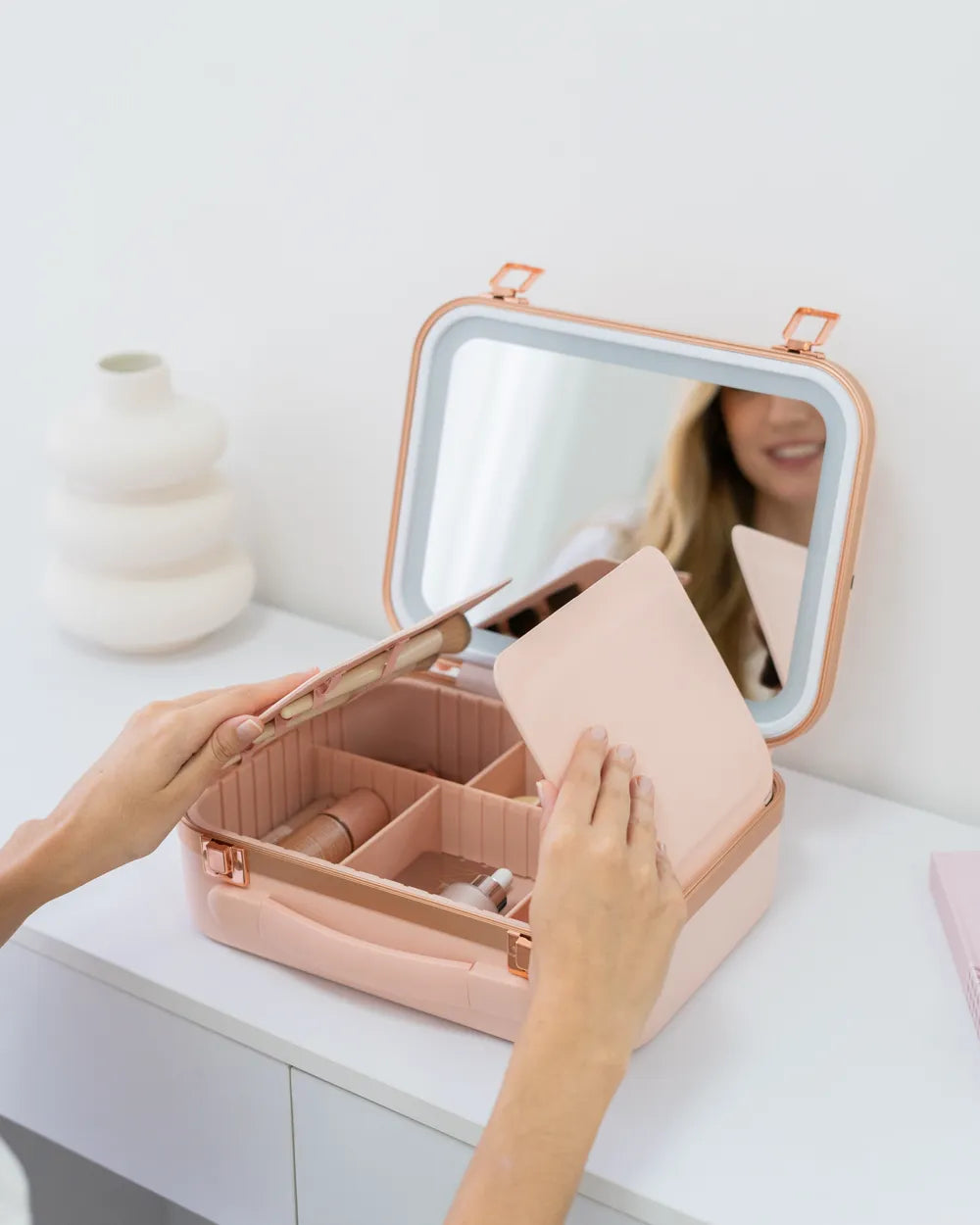 Maletín de maquillaje con espejo - VENUS
