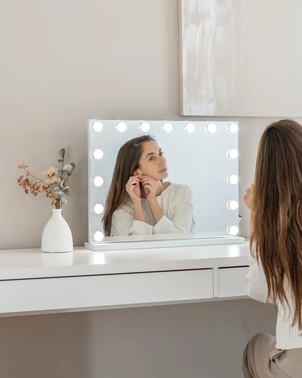 Espejo maquillaje con luz LED - SHARPAY