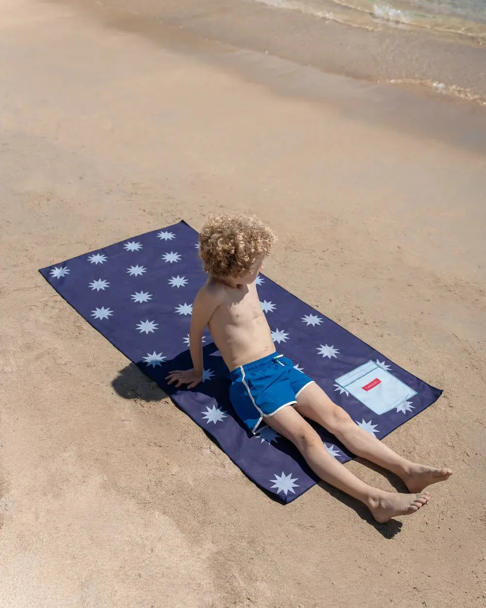 Toalha de praia azul infantil - CARINA
