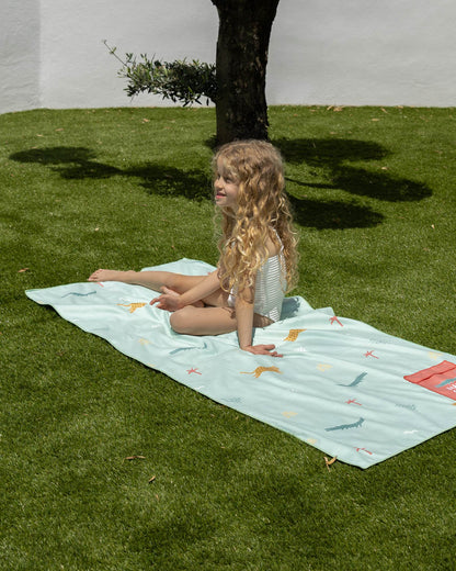toalla microfibra infantil verde