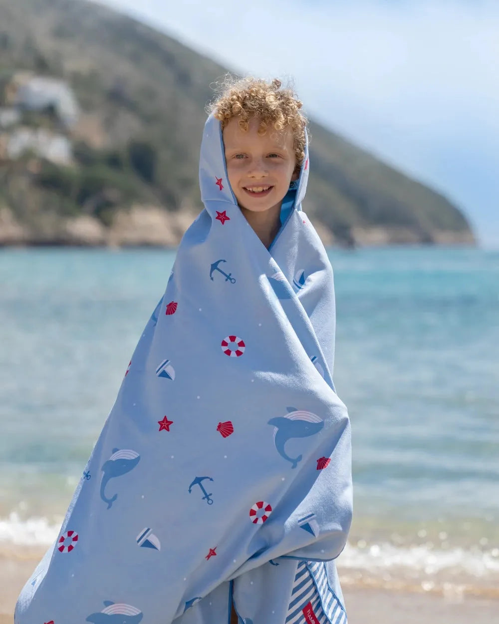 Toalha de microfibra infantil com capuz – MARIN