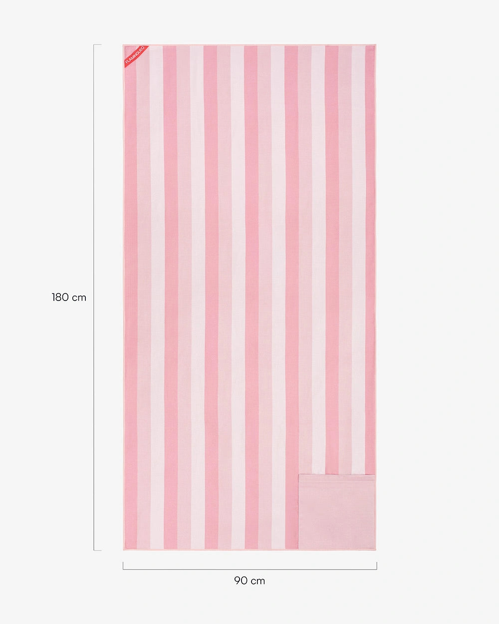 Medidas del producto Toalla de playa de microfibra con imanes – AURA