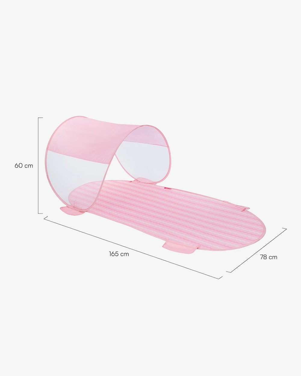 Medidas del producto Esterilla de playa con toldo multiposición – ROXY