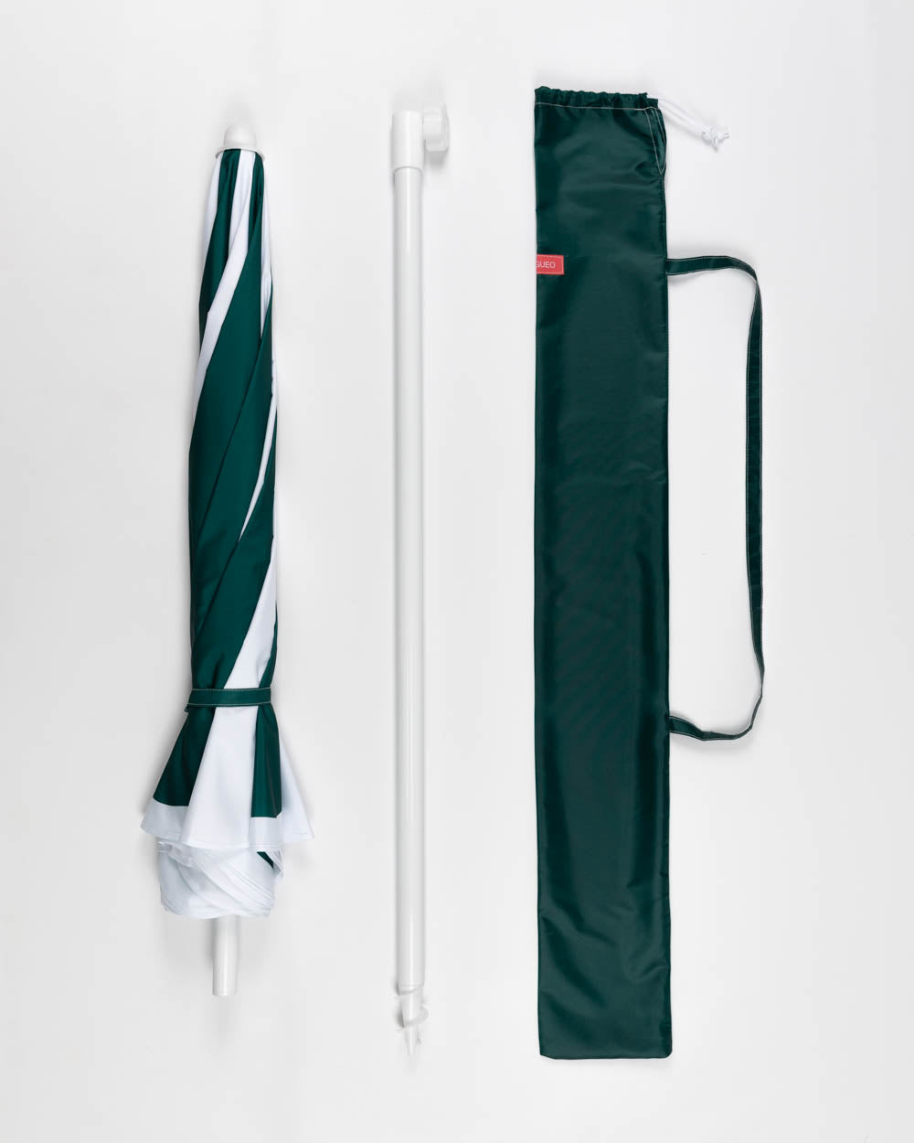 sombrilla bicolor con funda a juego