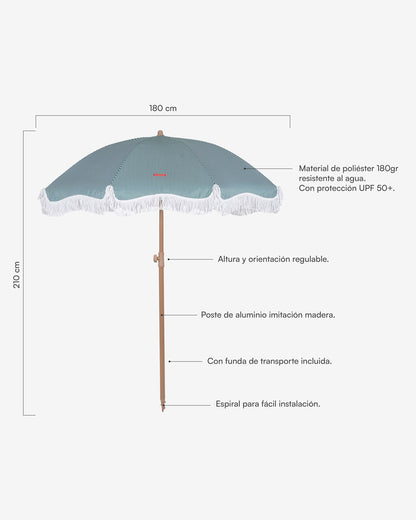 Guarda-chuva verde para área externa - MARION