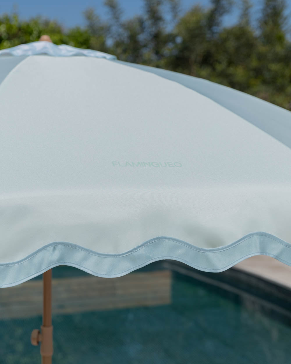 sombrilla exterior wavy azul