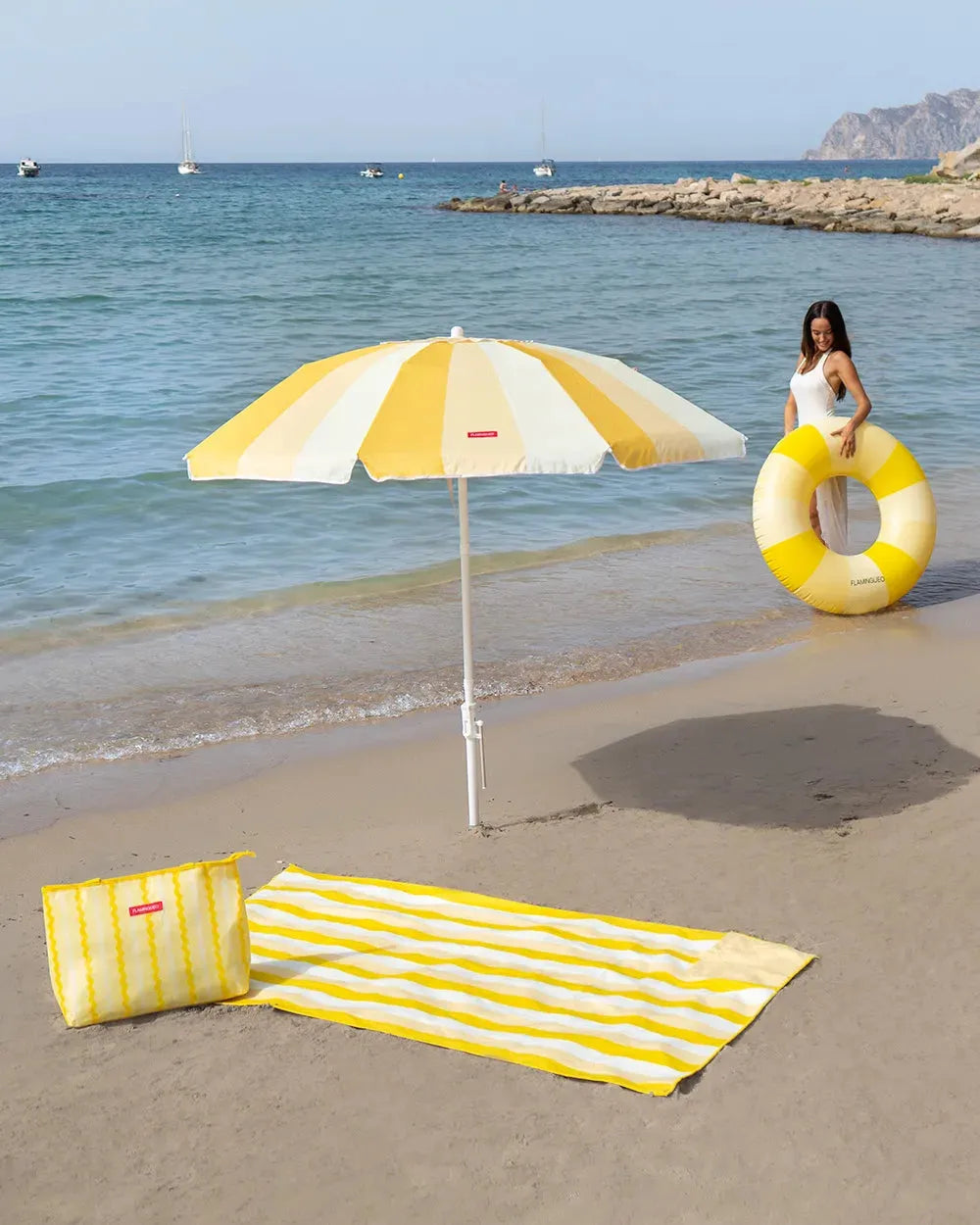 Ombrellone da spiaggia compatto premium – GROOVIE