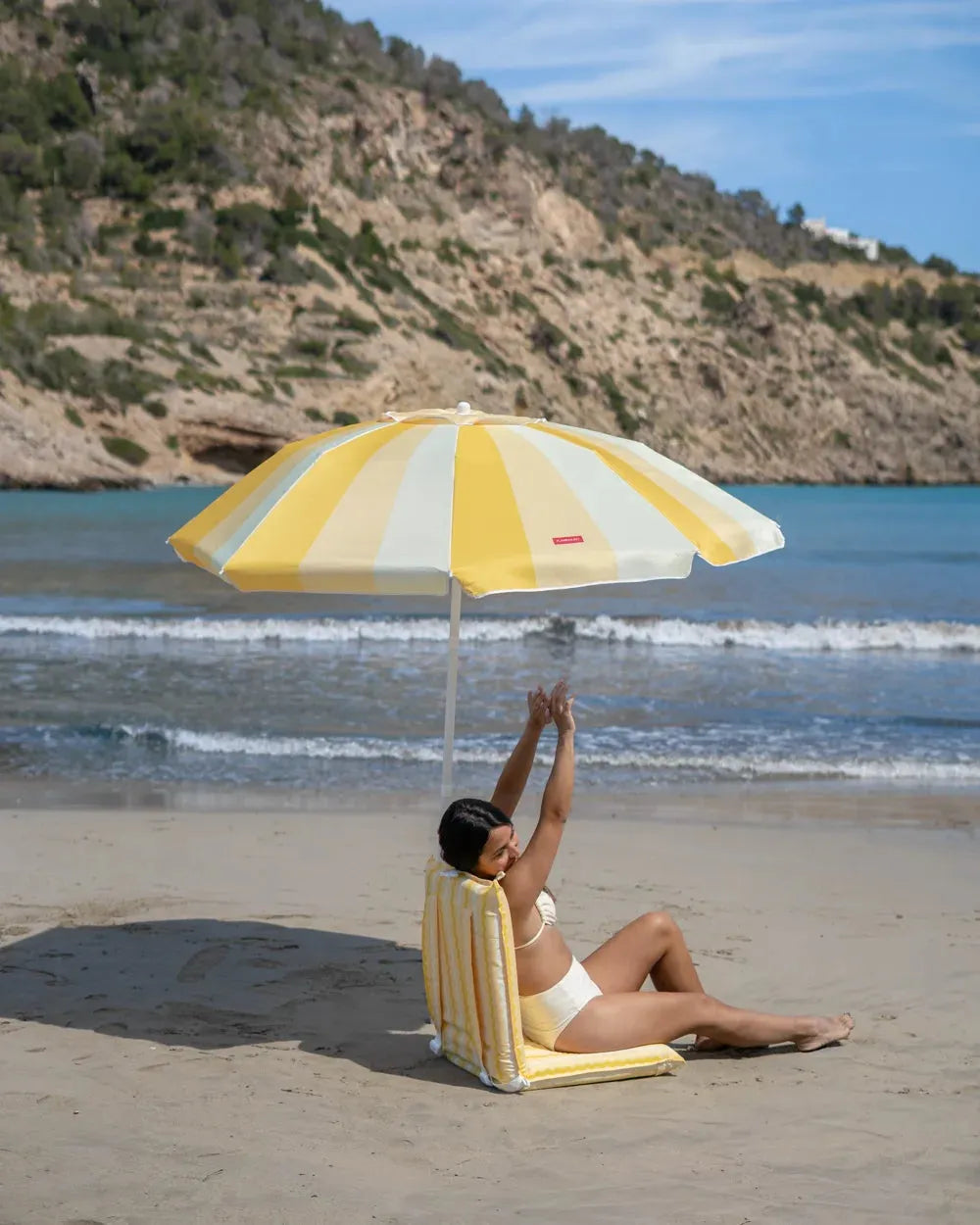 Sombrilla de playa compacta premium – GROOVIE