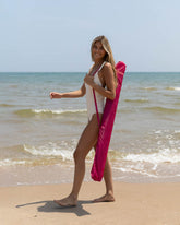 funda sombrilla playa rosa