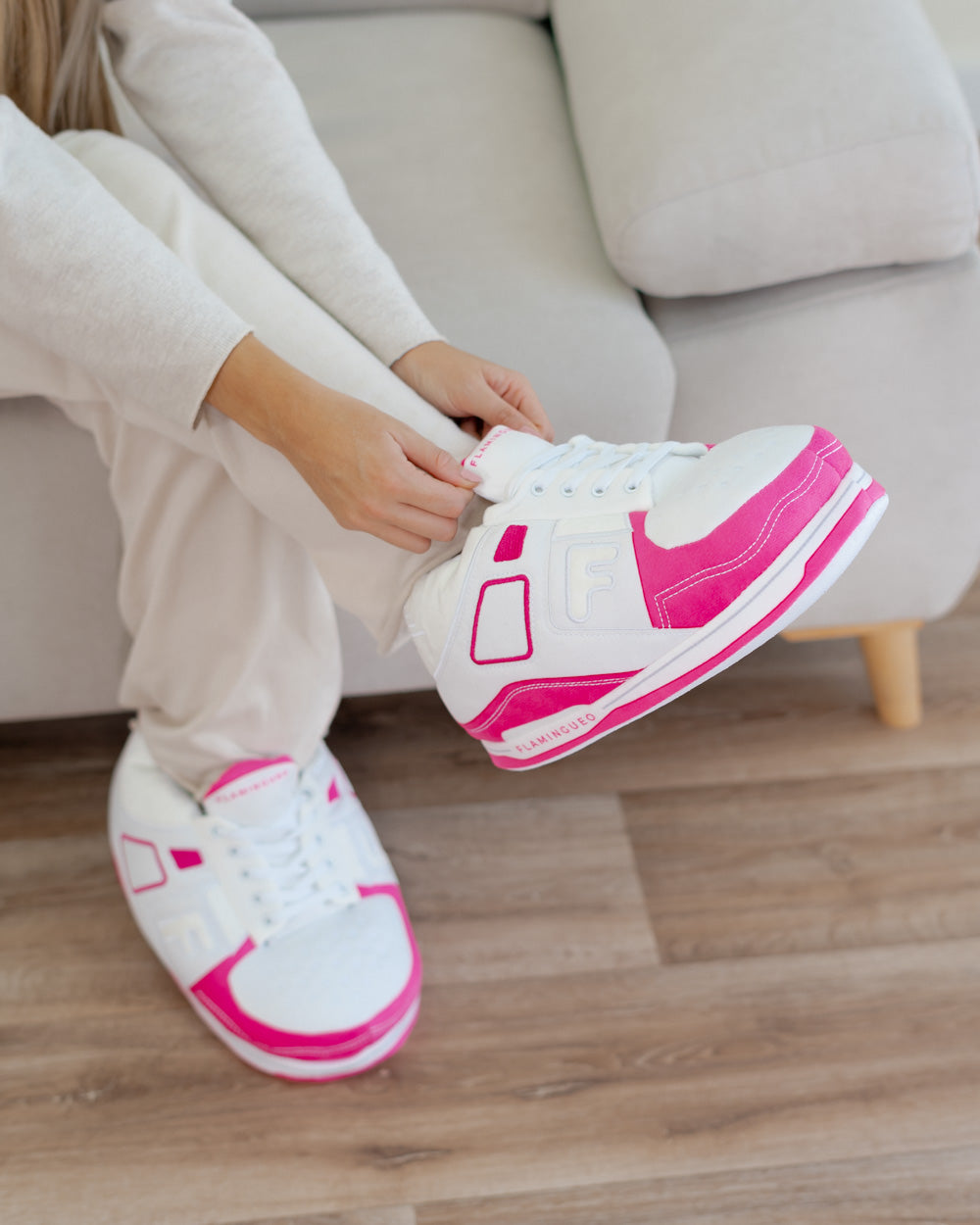 zapatillas de casa fucsia