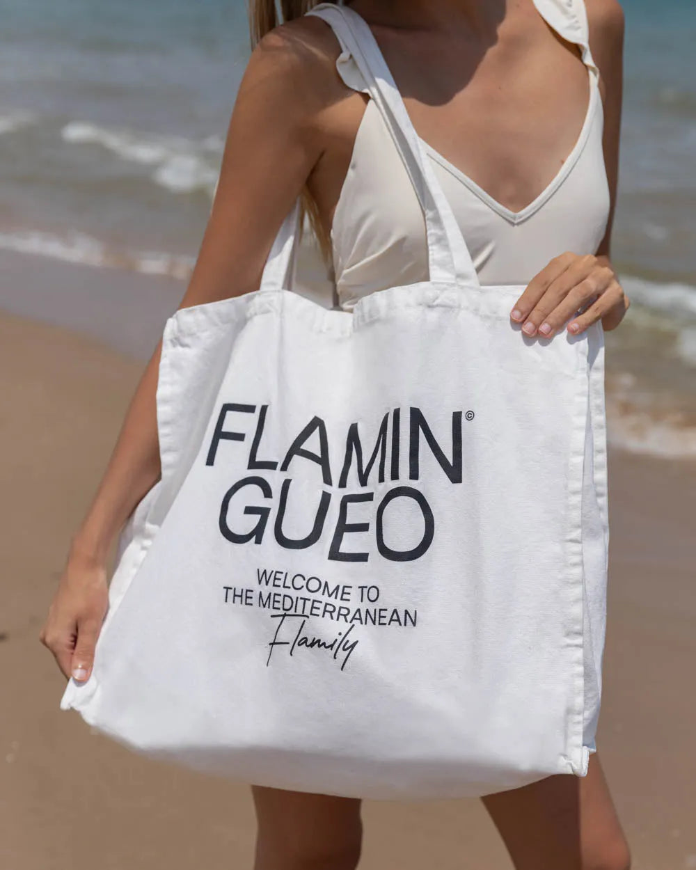 Beach tote bag I Flamingueo1