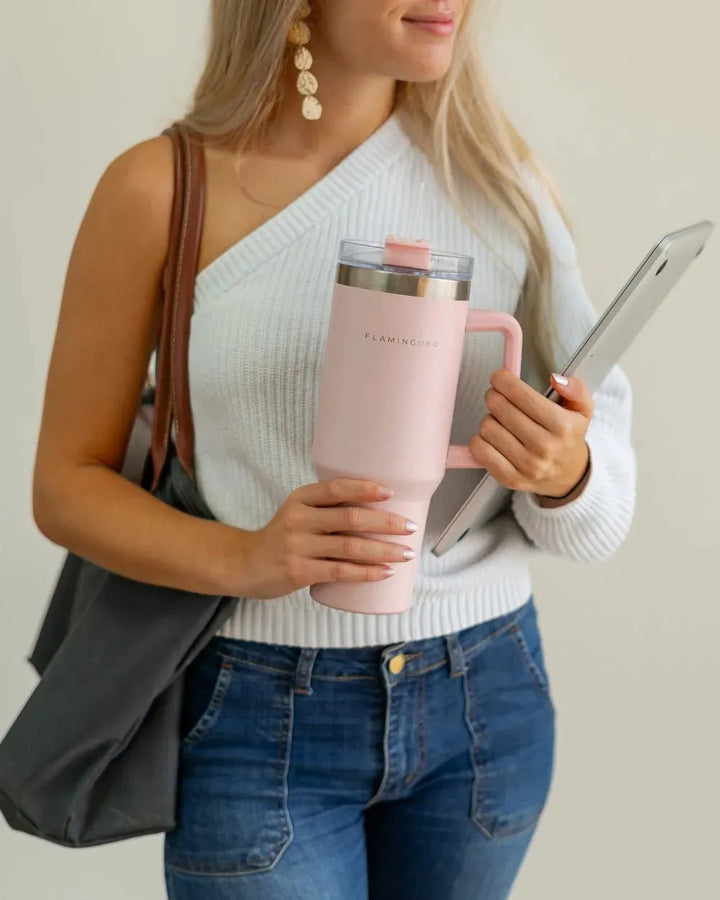 Vaso termo beige 1,18L para escritorio