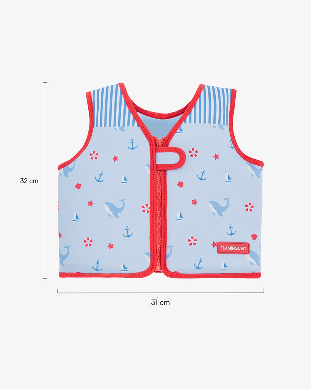 Dimensions du produit : Gilet de natation pour enfant en néoprène – DOLPHIN