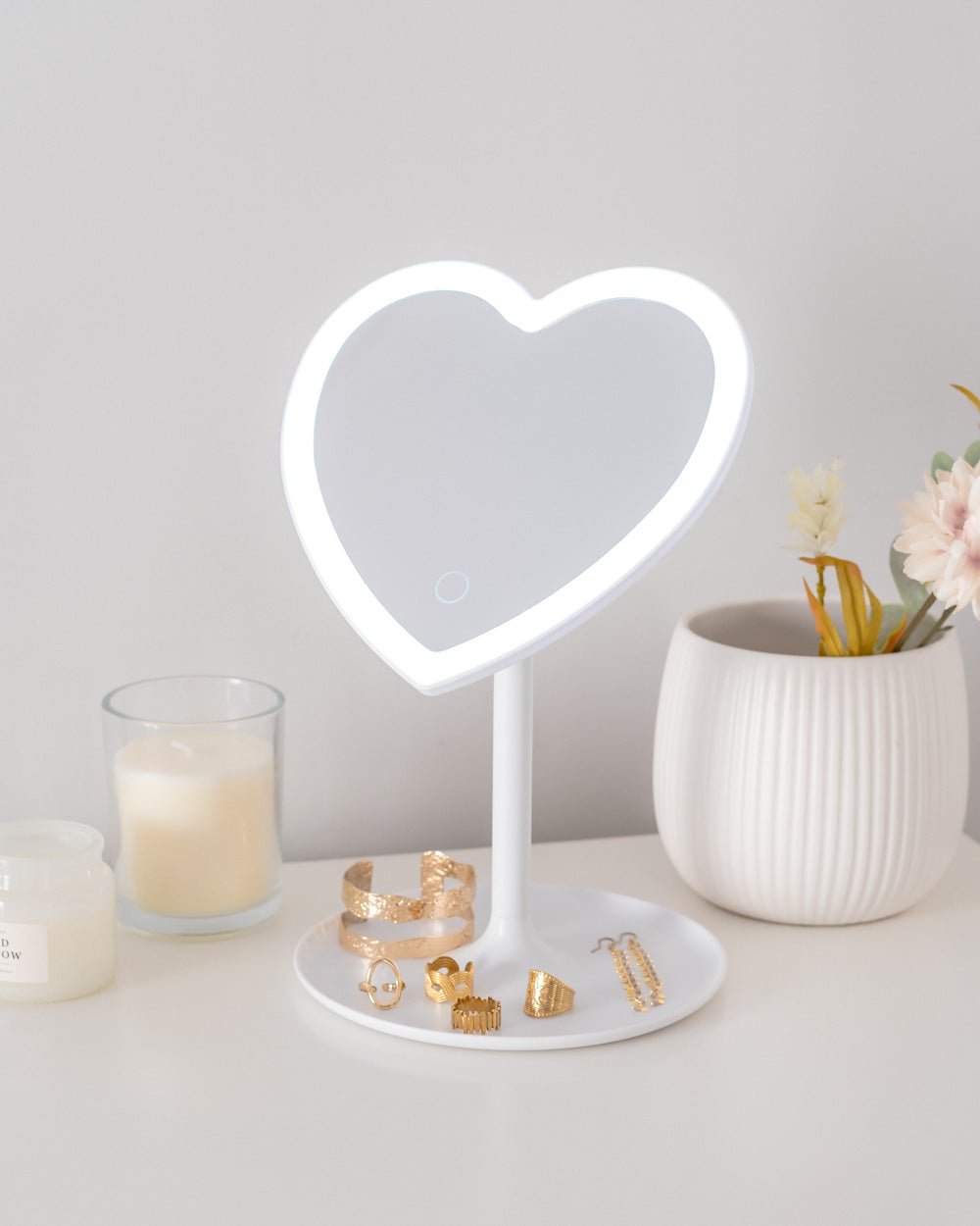 Espejo LED corazón - ZOE - Flamingueo
