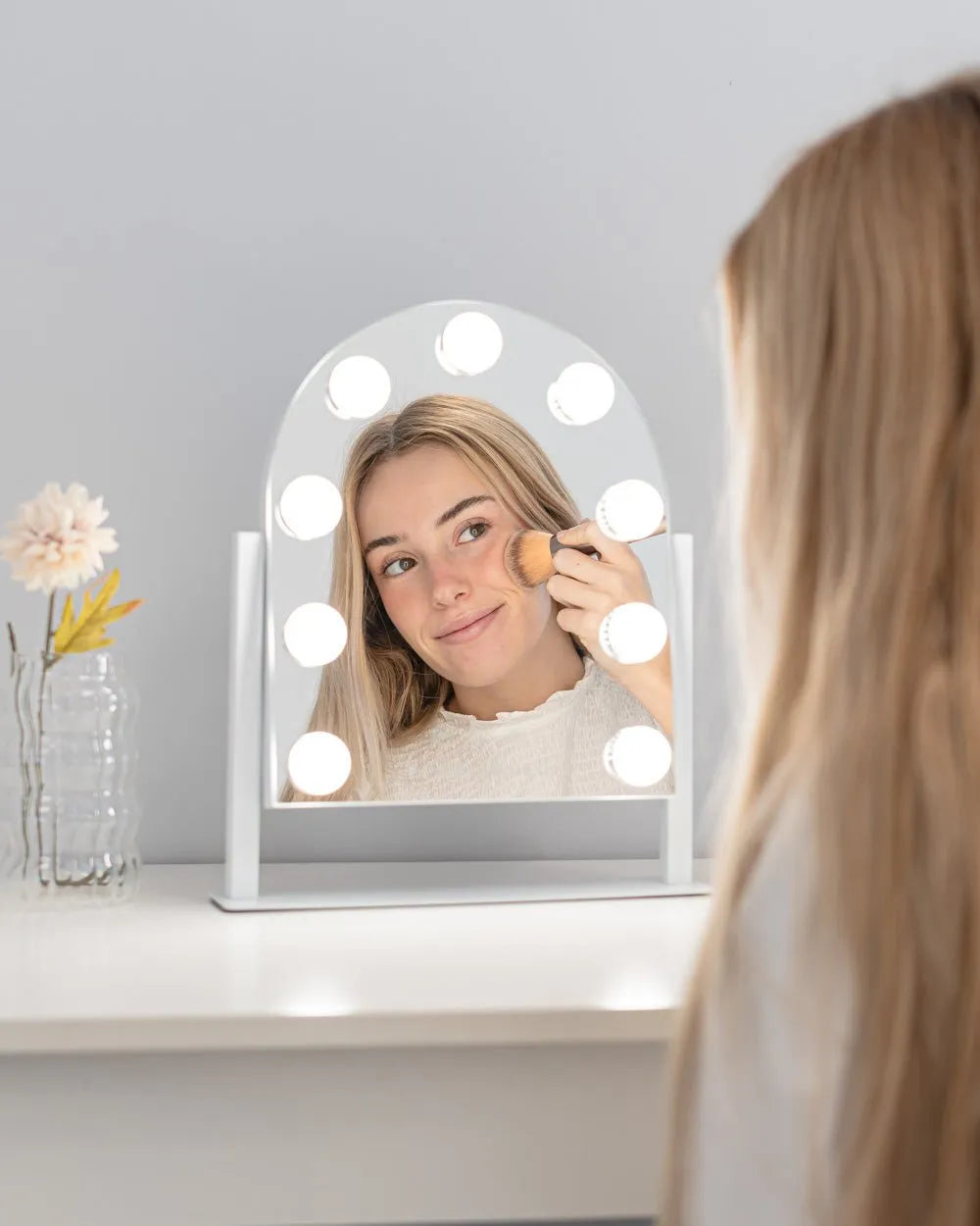 Espejo luces LED arqueado - ERIN - Flamingueo