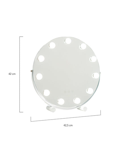 Espejo luces LED circular - JASMINE - Flamingueo