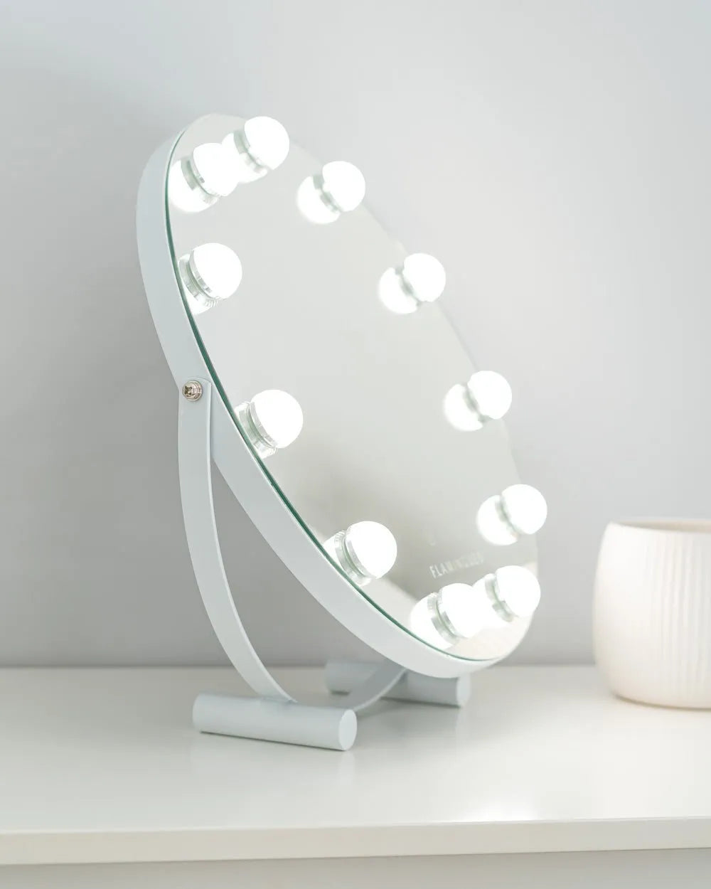 Kreisförmiger LED-Lichtspiegel - JASMINE - Flamingueo