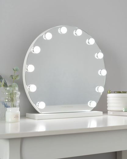 Espejo luces LED semicircular - DREAM - Flamingueo