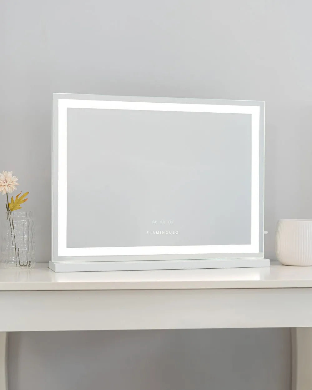 Schminkspiegel mit LED-Licht - ASHLEY - Flamingueo