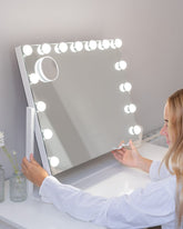 Espejo maquillaje con luz LED - BELLA - Flamingueo