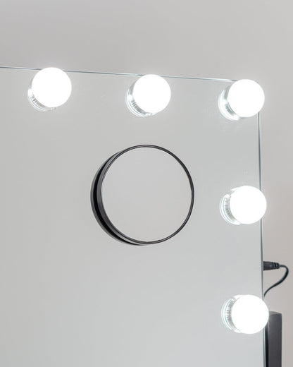 Espejo maquillaje con luz LED - BELLA - Flamingueo