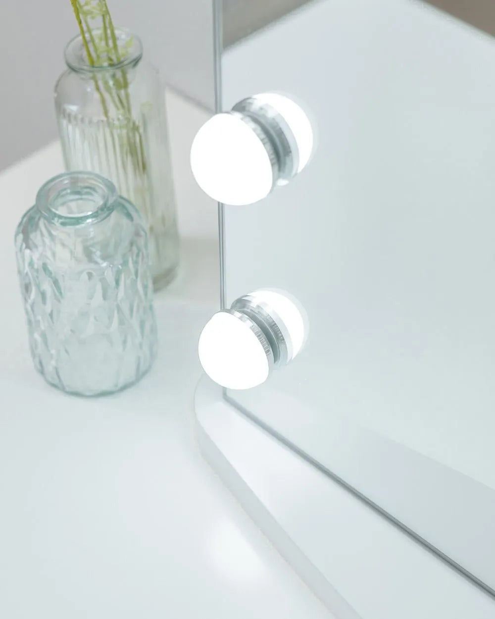 Espejo maquillaje con luz LED - GEORGINA - Flamingueo