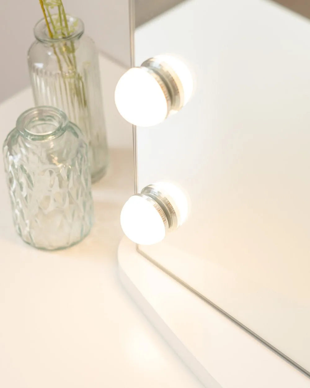 Espejo maquillaje con luz LED - GEORGINA - Flamingueo