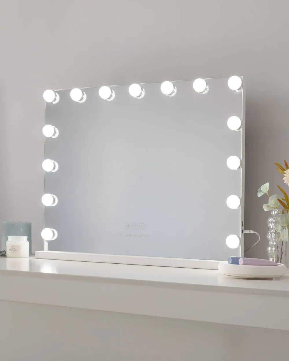 Espejo maquillaje con luz LED - KIM - Flamingueo