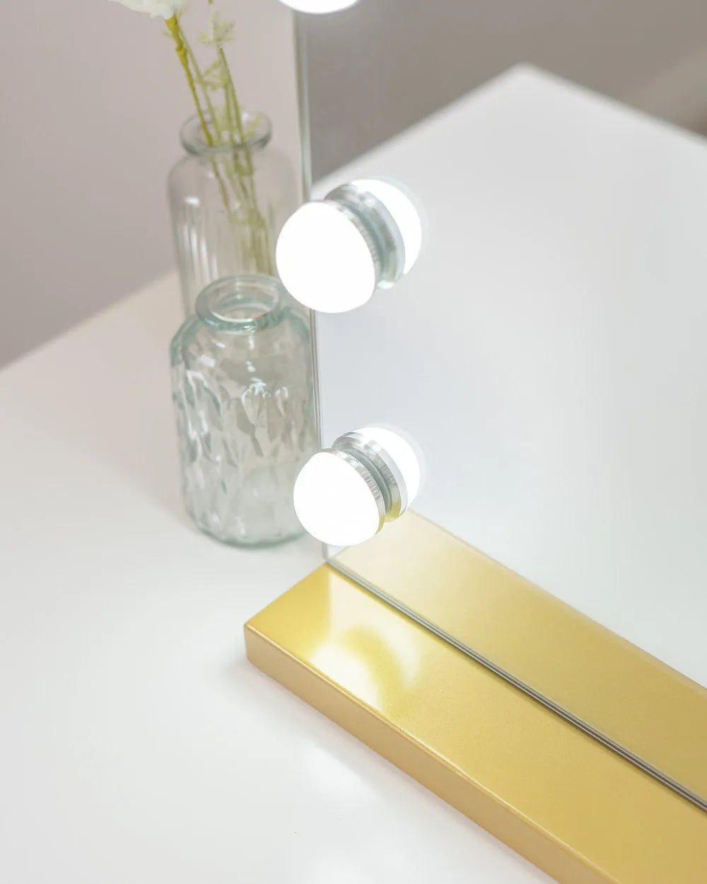 Espejo maquillaje con luz LED - KIM - Flamingueo