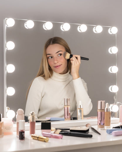 Espejo maquillaje con luz LED - KIM - Flamingueo
