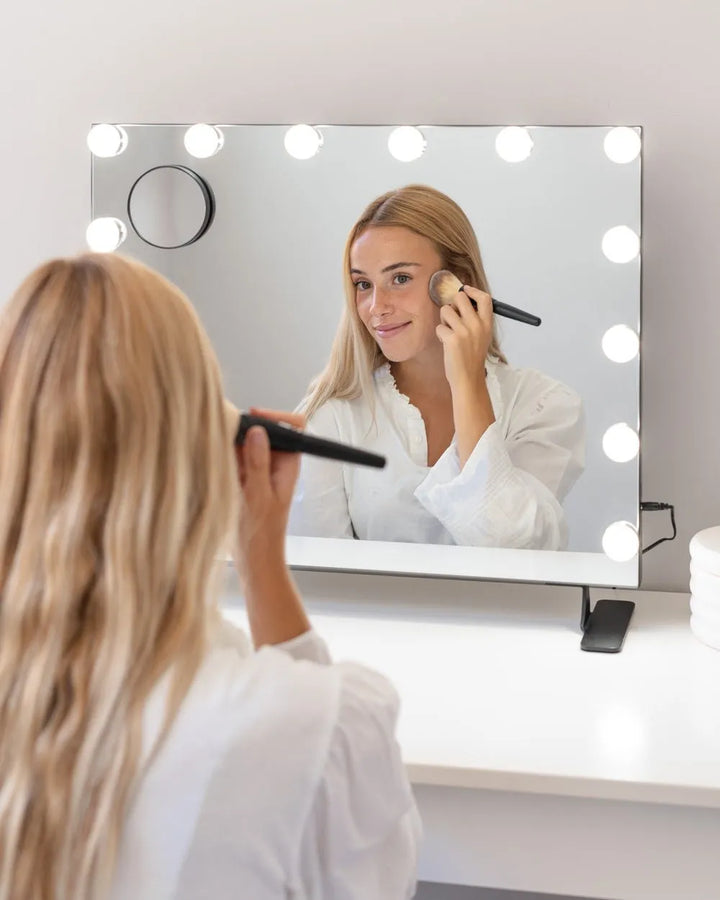 Espejo maquillaje con luz LED - SERENA - Flamingueo