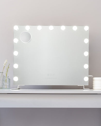 Espejo maquillaje con luz LED - SERENA - Flamingueo