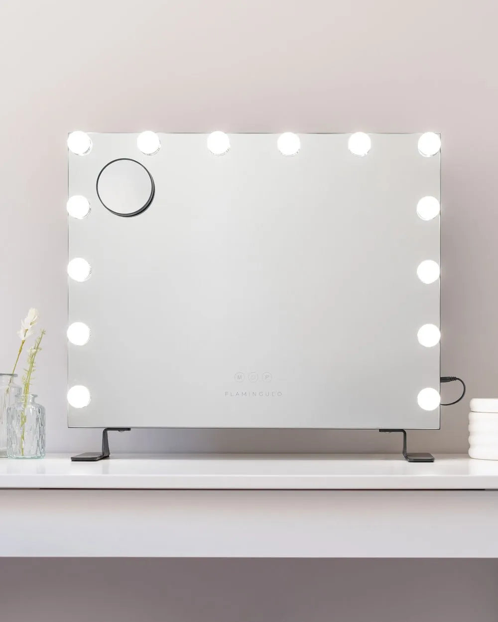 Espejo maquillaje con luz LED - SERENA - Flamingueo