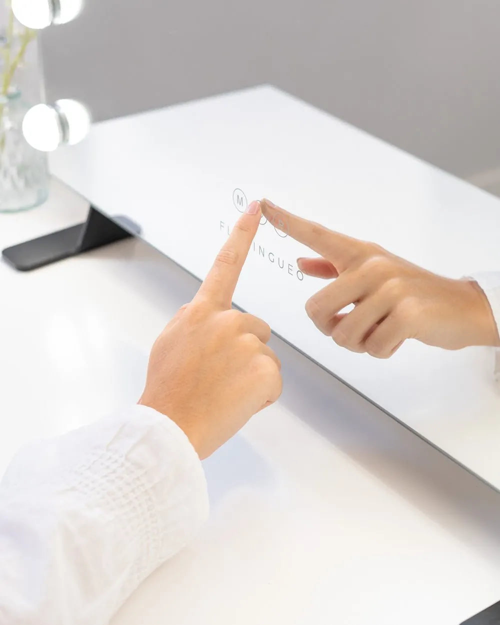 Espejo maquillaje con luz LED - SERENA - Flamingueo