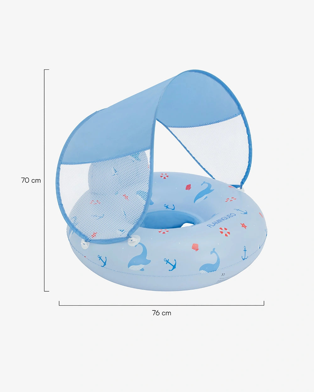 Medidas del producto Flotador bebé con asiento y capota – CAVE