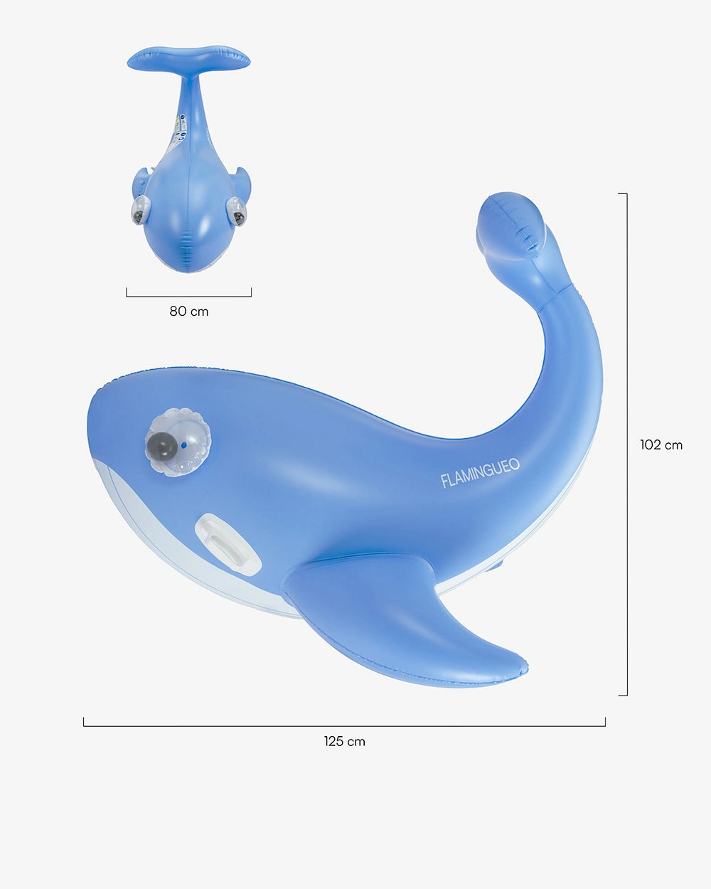 Medidas del producto Flotador infantil figura ballena gigante – BLUF