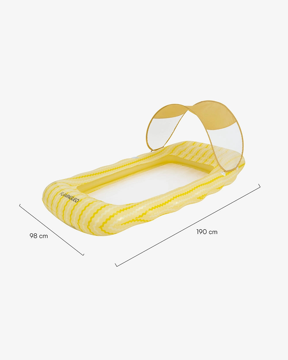 Medidas del producto Colchoneta hinchable con parasol – BELMONDO