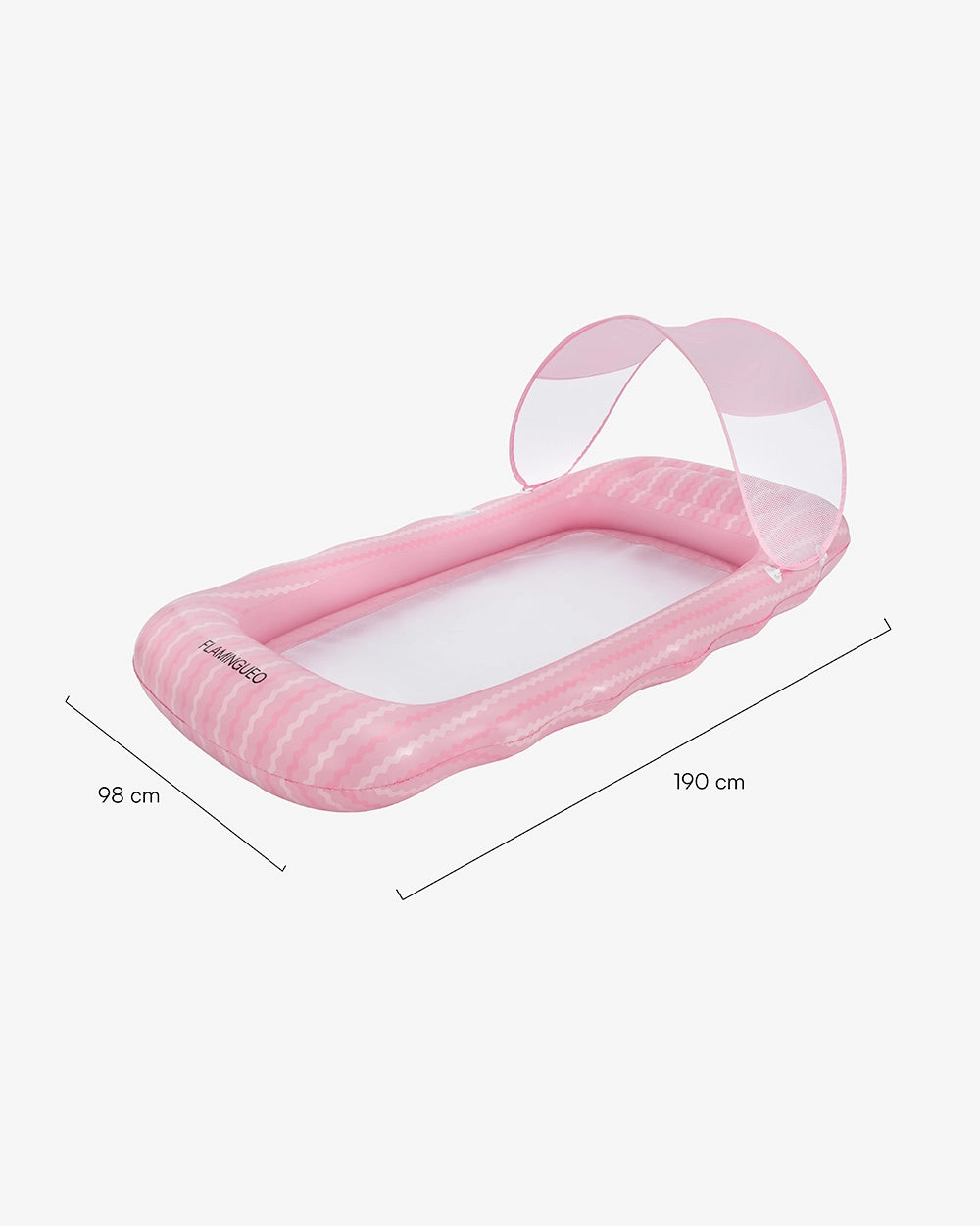 Medidas del producto Colchoneta hinchable con parasol – BELMONDO