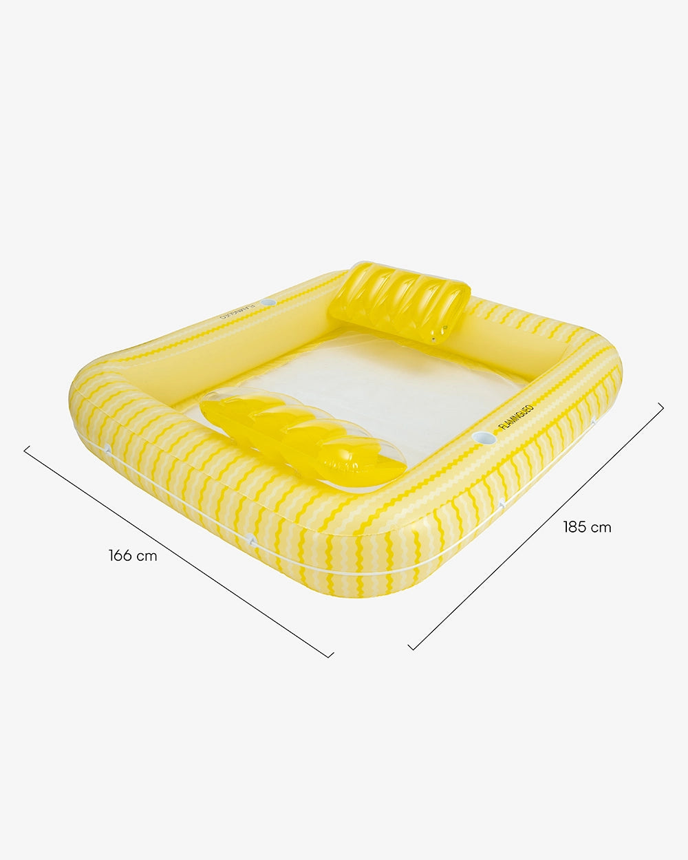 Medidas del producto Colchoneta hinchable doble con rejilla – LOLA