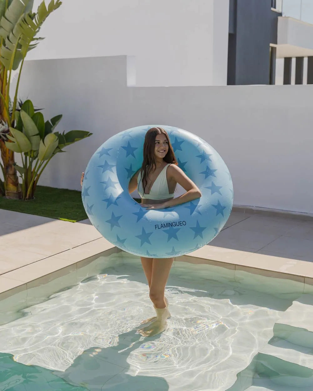 Flotador donut azul - JACKSON - Flamingueo