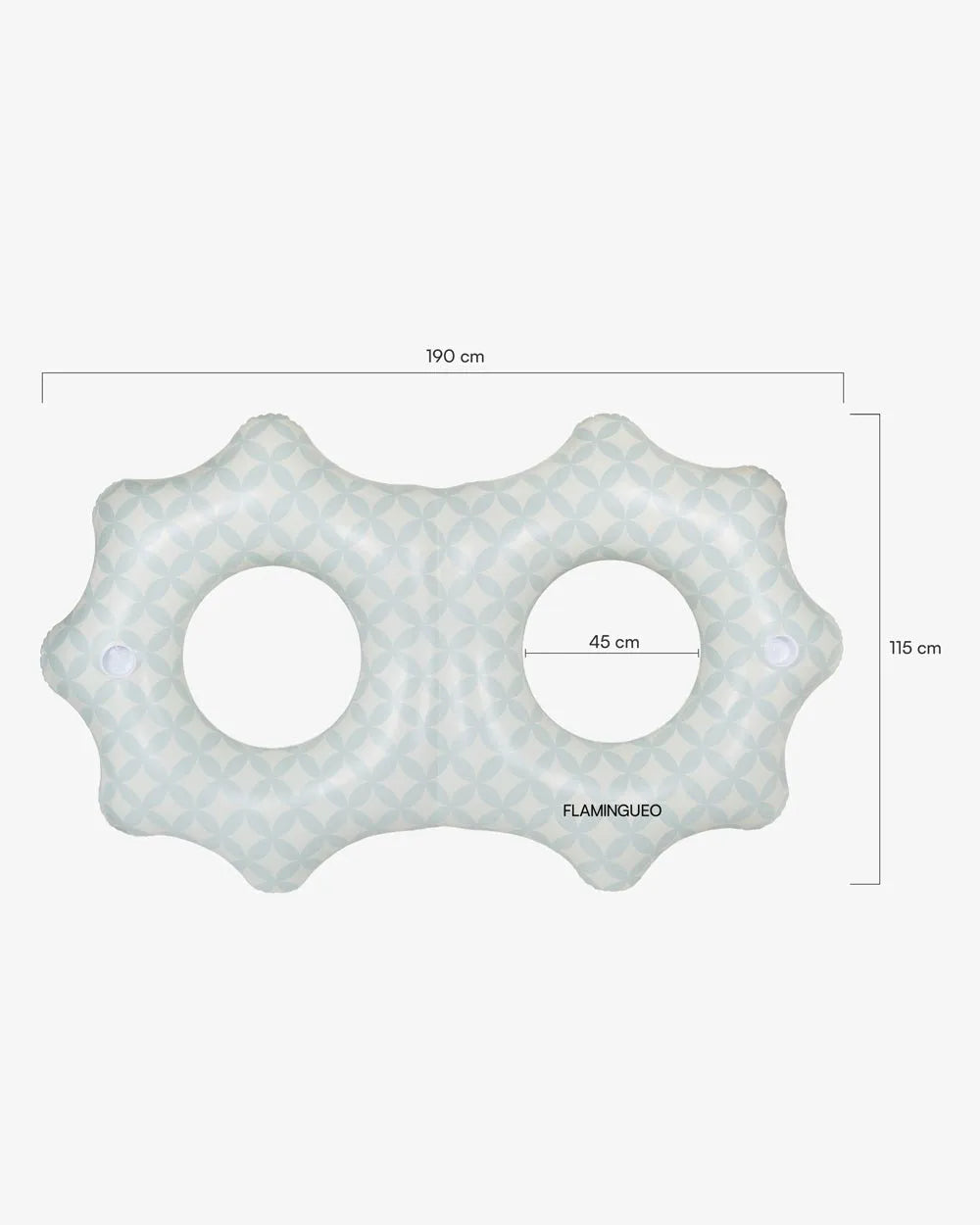 Flotador donut doble aguamarina - CIAO - Flamingueo