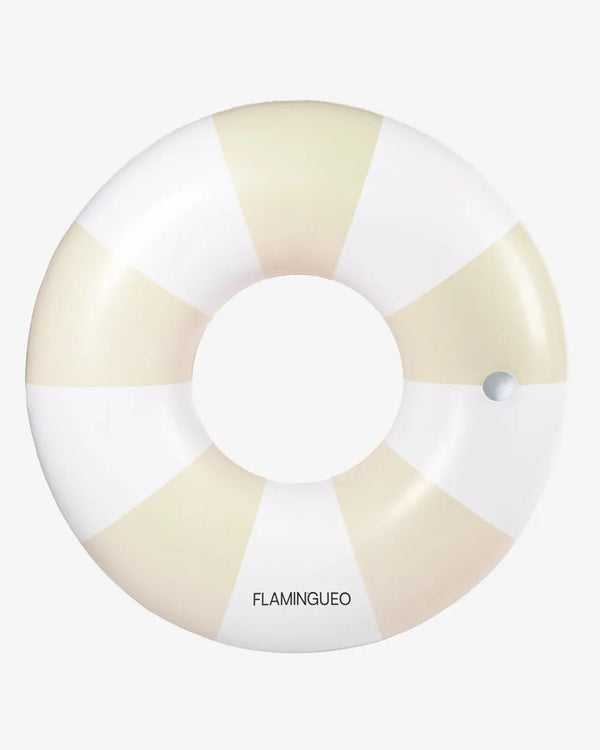 Flotador donut beige y blanco