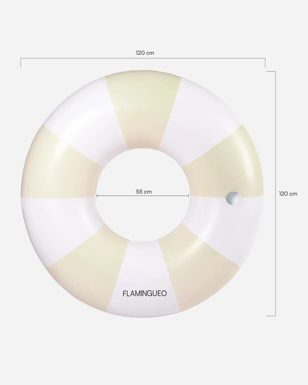 Flotador donut XL beige - VICTORIA - Flamingueo