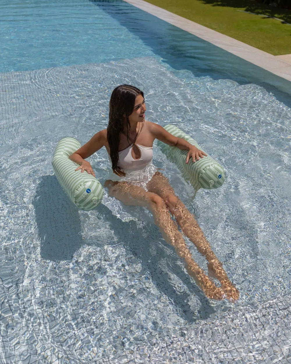 Flotador hamaca verde - KALA - Flamingueo