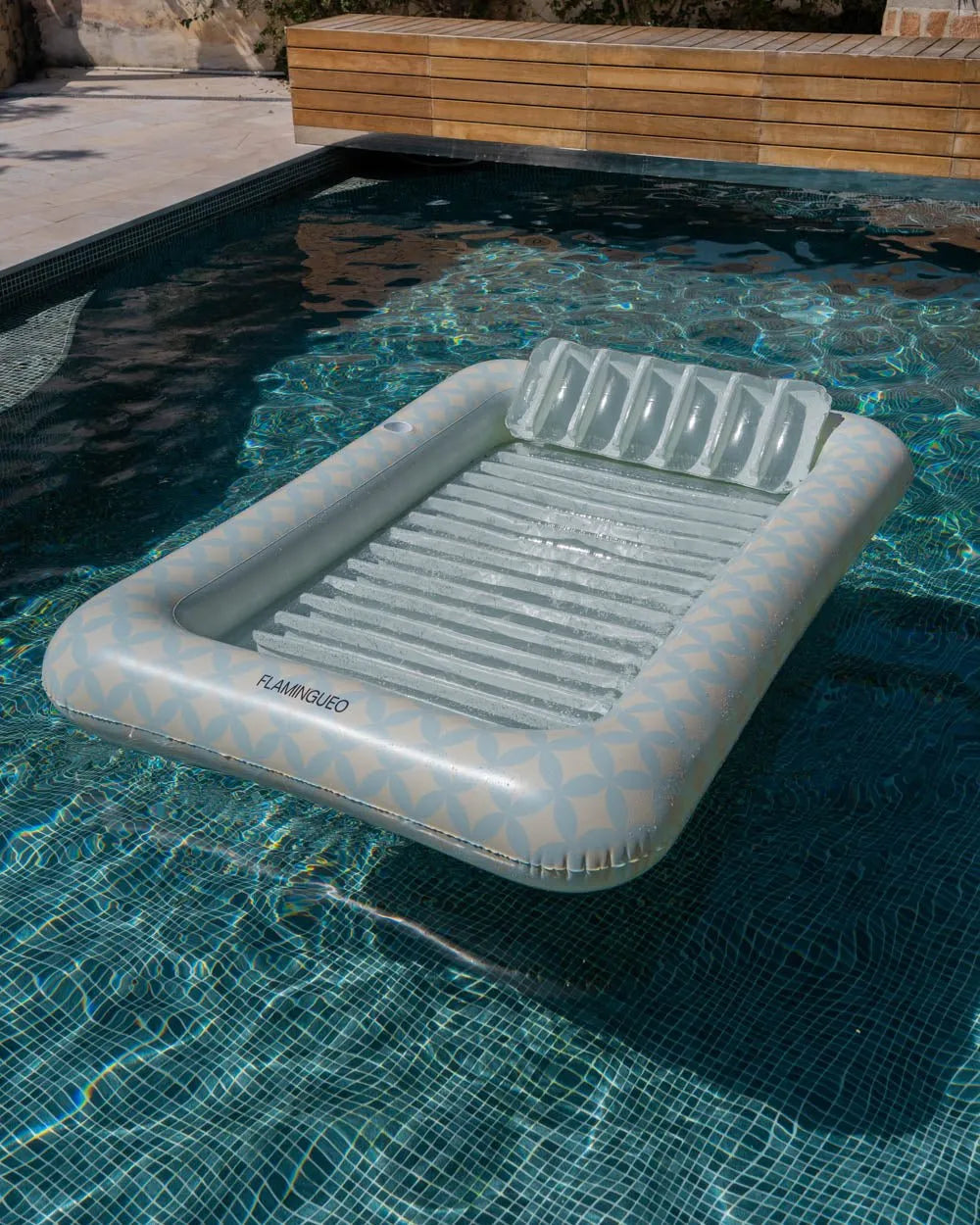 Flotador tanning pool aguamarina - ELSA - Flamingueo