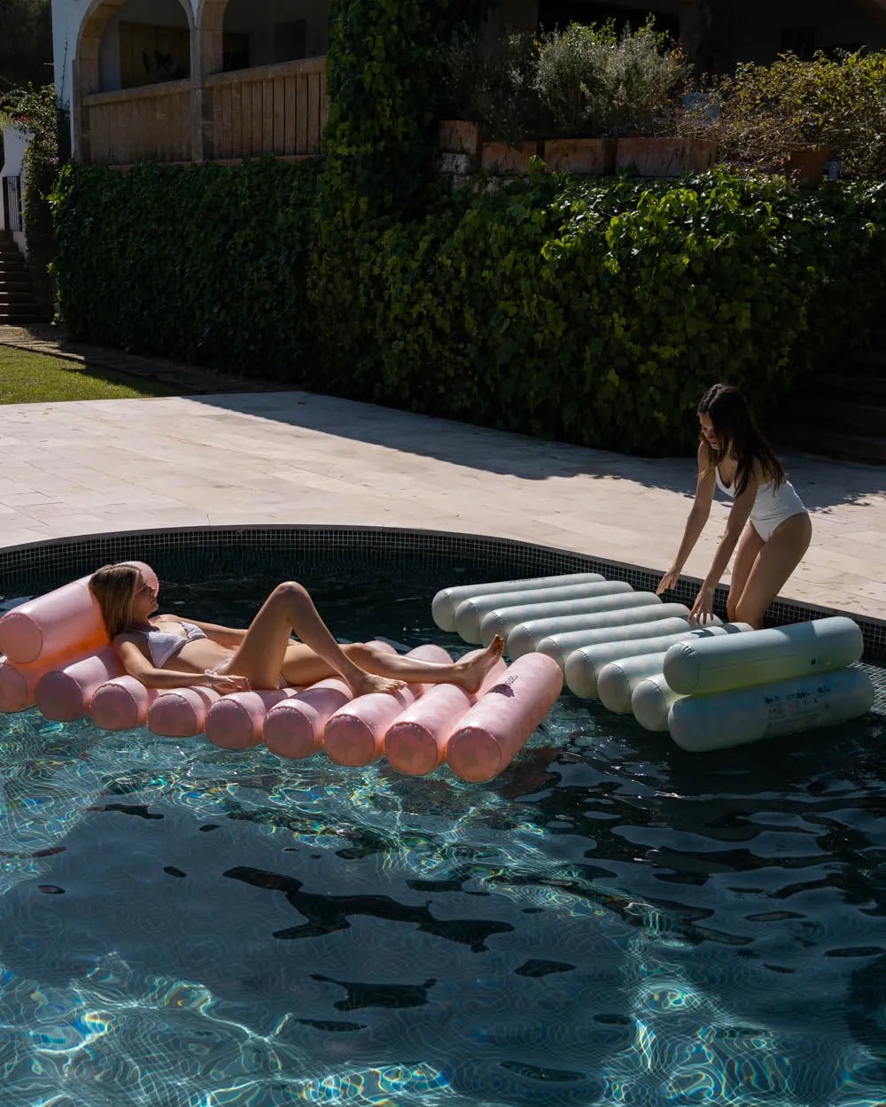 Flotador tumbona aguamarina - RIVIERA - Flamingueo