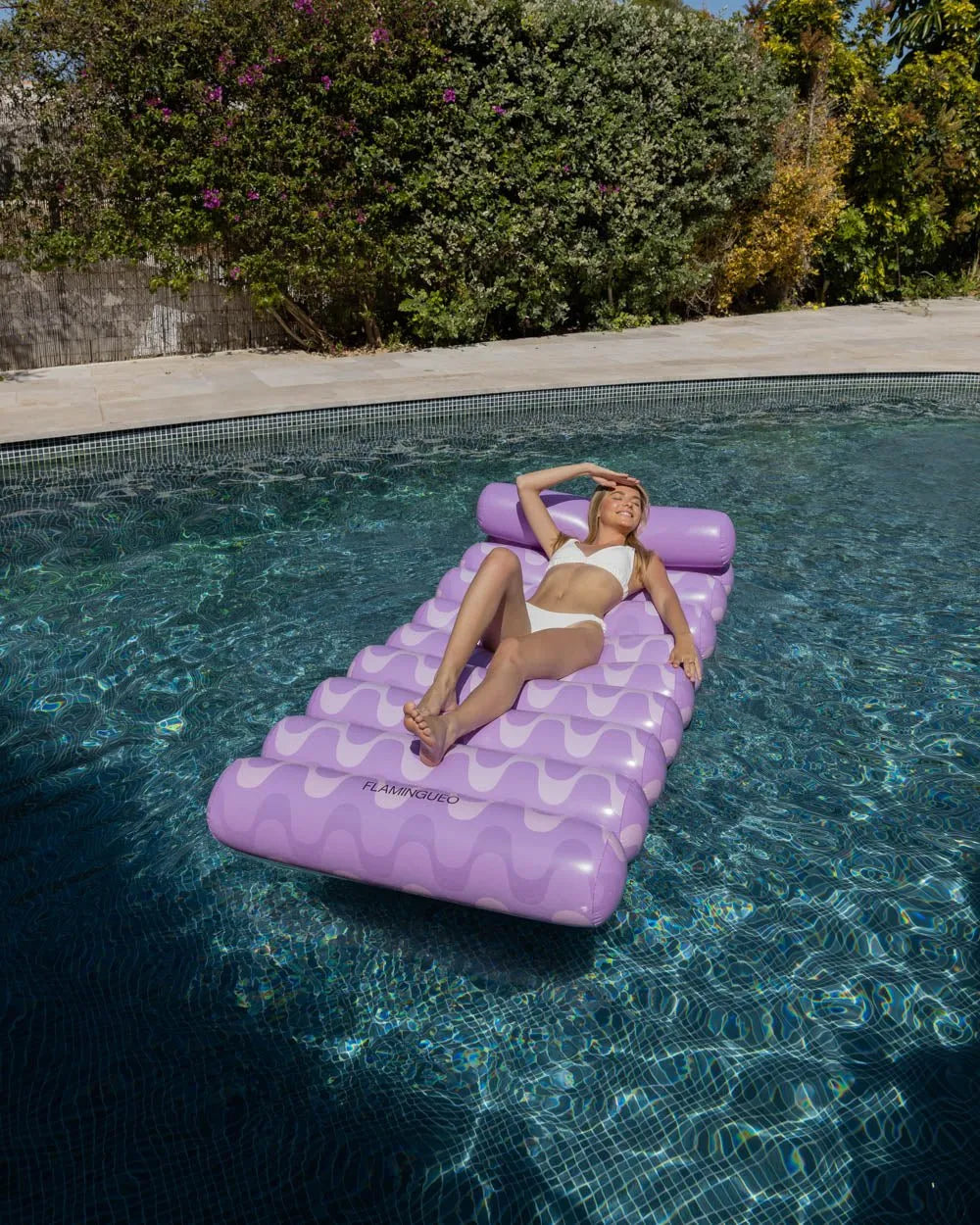 Flotador tumbona rosa - HARMONY - Flamingueo