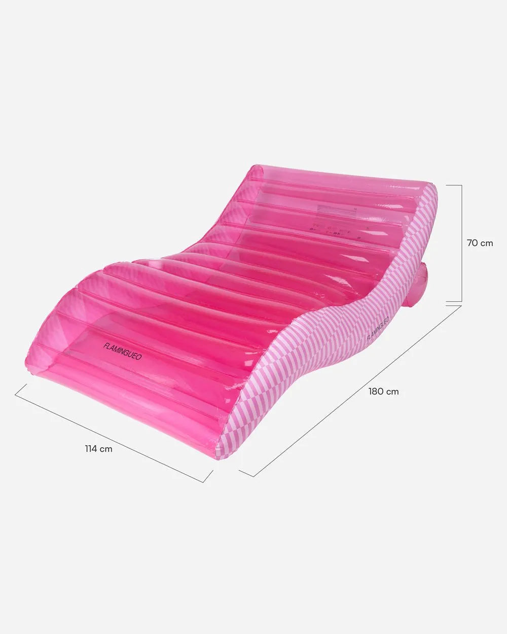 Flotador tumbona rosa - PALERMO - Flamingueo