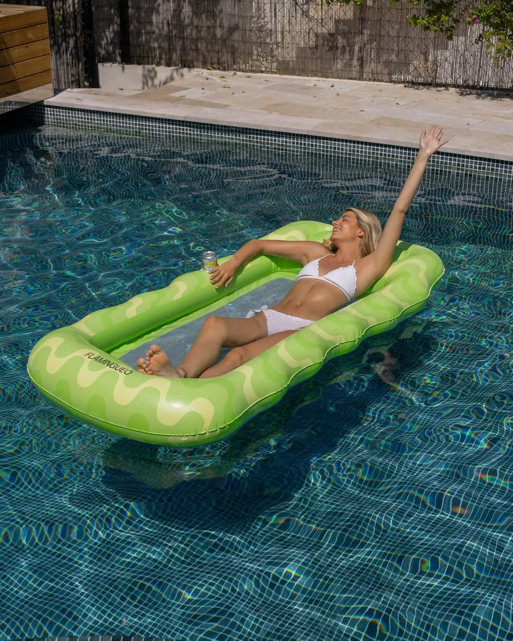 Flotador tumbona verde - ENERGY - Flamingueo